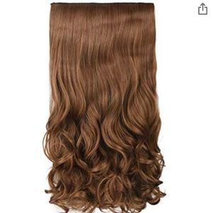 Synthetic Hair Extensions- warm light brown, 20”